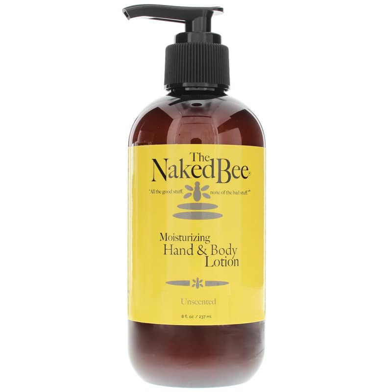 Naked Bee Moisturizing Hand & Body Lotion Unscented 8 Oz