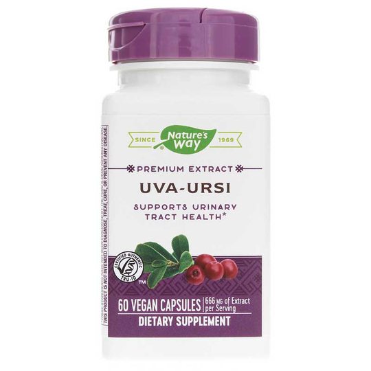 Natures Way Uva Ursi Premium Extract 60 Vegan Capsules