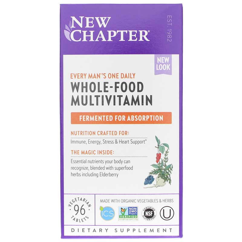 New Chapter Every Mans One Daily Multi 96 Tablets