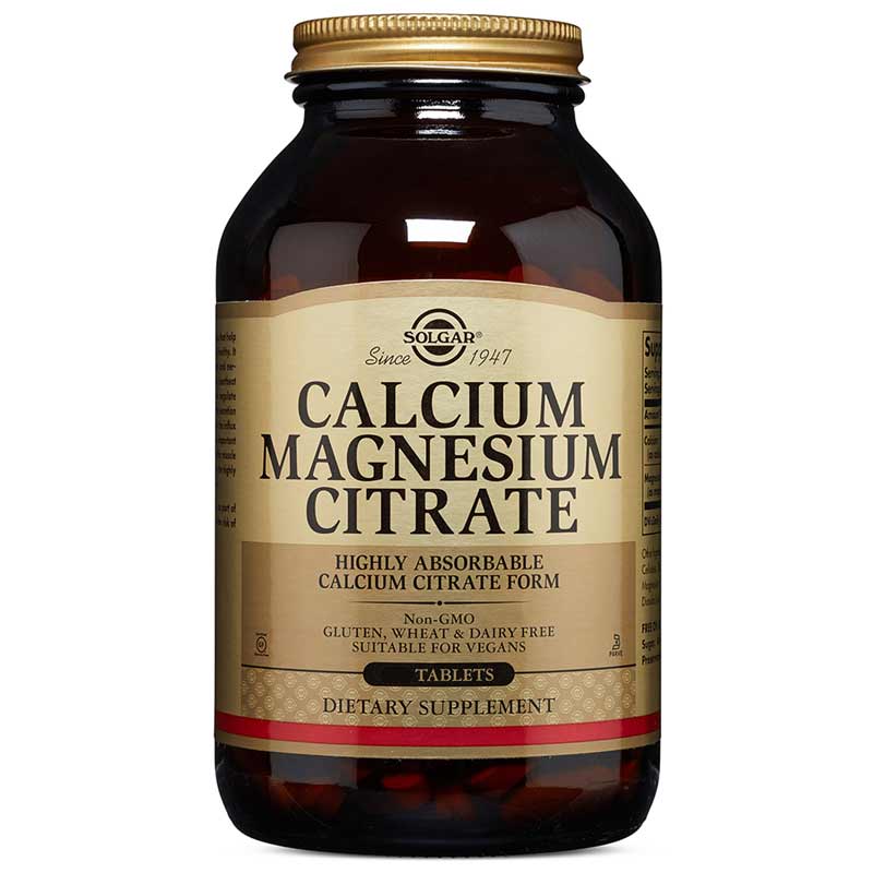 Solgar Calcium Magnesium Citrate 250 Tablets