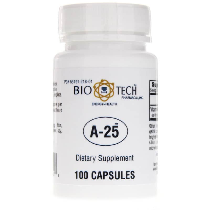 Bio-Tech Pharmacal A-25 100 Capsules