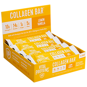 On-the-Go Collagen Bar - Lemon Vanilla (12 Bars, 1.8 oz.)