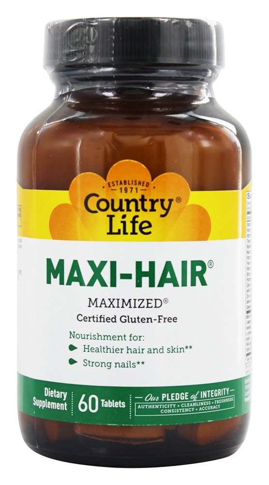 Country Life - Maxi-Hair Maximized - 60 Tablets