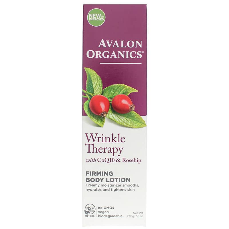 Avalon Organics Wrinkle Therapy with CoQ10 & Rosehip Firming Body Lotion 8 Oz
