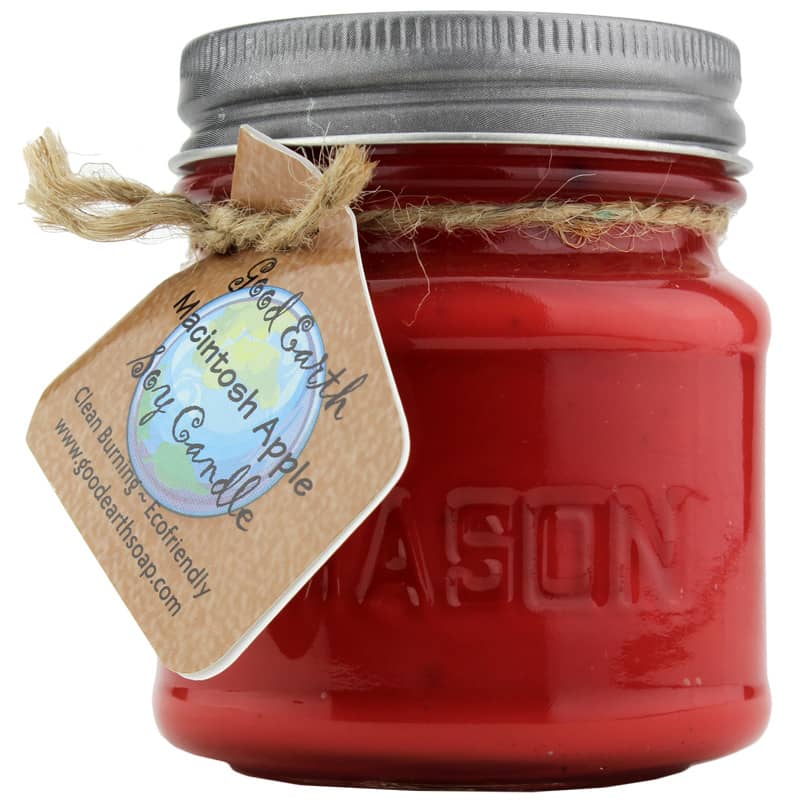 Good Earth Mason Jar Soy Candle Macintosh Apple 8 Oz 1 Piece(s)