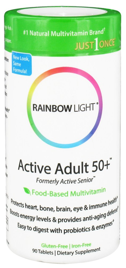 Rainbow Light - Active Adult 50 Multivitamin - 90 Tablets