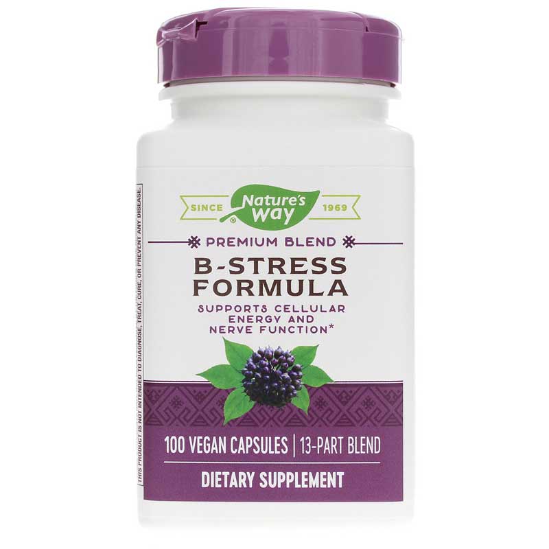 Natures Way B-Stress Formula 100 Vegan Capsules