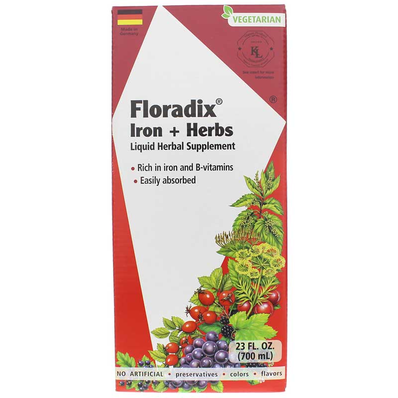 Salus Floradix Iron + Herbs Liquid Extract 23 Oz