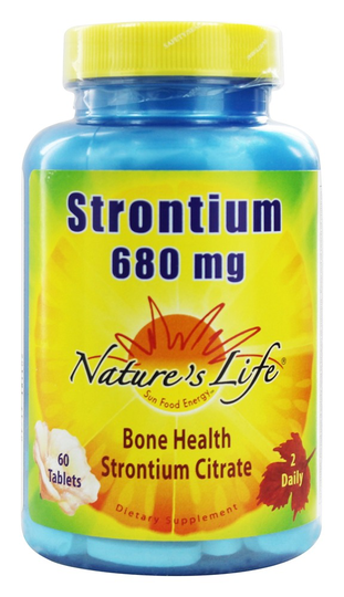 Nature's Life - Strontium 680 mg. - 60 Tablets