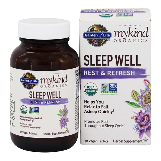 Garden of Life - mykind Organics Sleep Well Rest & Refresh Formula - 30 Vegan Tablet(s)