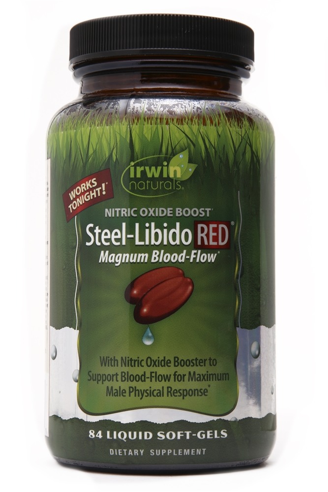 Irwin Naturals - Steel-Libido Red Magnum Blood-Flow Nitric Oxide Boost - 84 Liquid Softgels