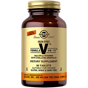 Formula VM-75 Multivitamin with Chelated Minerals - Iron Free (90 Tablets)