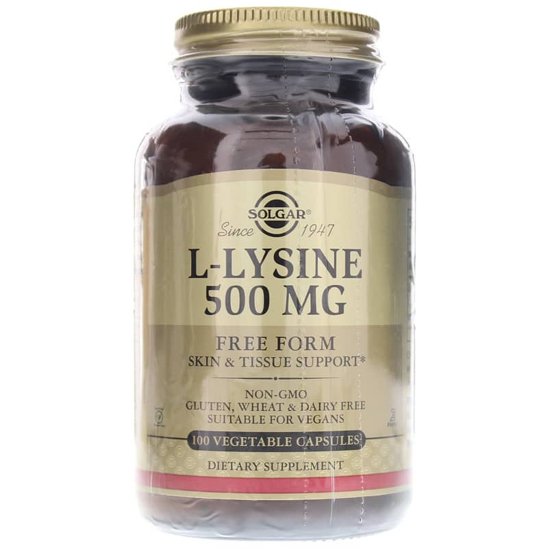 Solgar L-Lysine 500 Mg 100 Veg Capsules