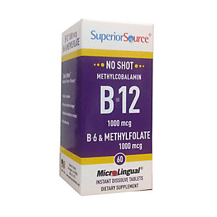 Vitamin B12, B6 & MethylFolate - 1,000 MCG (60 Dissolving Tablets)