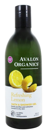 Avalon Organics - Bath & Shower Gel Lemon - 12 fl. oz.