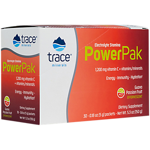 Power Pak Electrolyte Stamina - Guava Passion Fruit - 1,200 MG Vitamin C (30 Single Serving Packets)