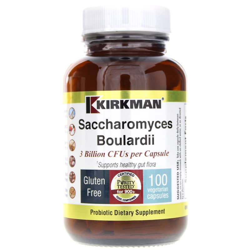Kirkman Saccharomyces Boulardii 3 Billion CFU Probiotic 100 Capsules