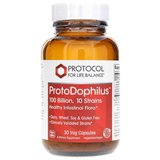 Protocol For Life Balance ProtoDophilus 100 Billion 30 Veg Capsules