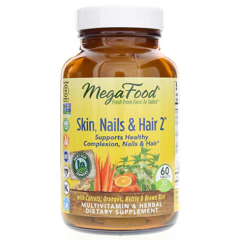 Megafood Skin, Nails & Hair 2 60 Tablets