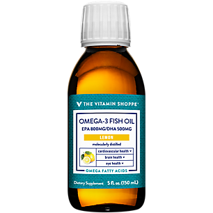 Omega 3 Fish Oil - EPA 800 MG/DHA 500 MG - Supports Cardiovascular, Brain & Eye Health - 1500 MG per Serving (5 fl oz)
