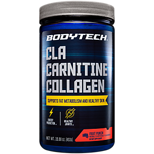 CLA Carnitine Collagen - Supports Fat Metabolism & Healthy Skin - Fruit Punch (15.98 oz. / 30 Servings)