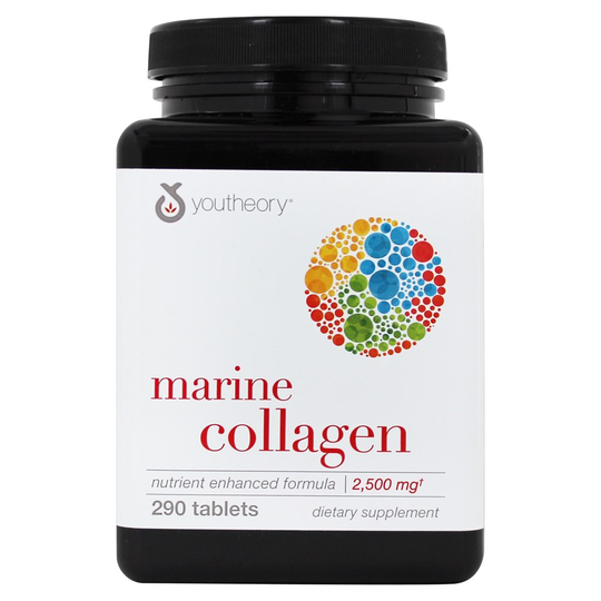 Youtheory - Marine Collagen Nutrient Enhanced Formula 2500 mg. - 290 Tablets