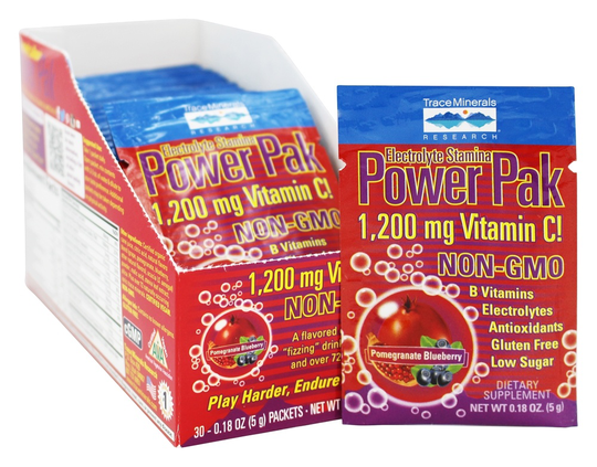 Trace Minerals Research - Electrolyte Stamina Power Pak Pomegranate Blueberry - 30 Packet(s)