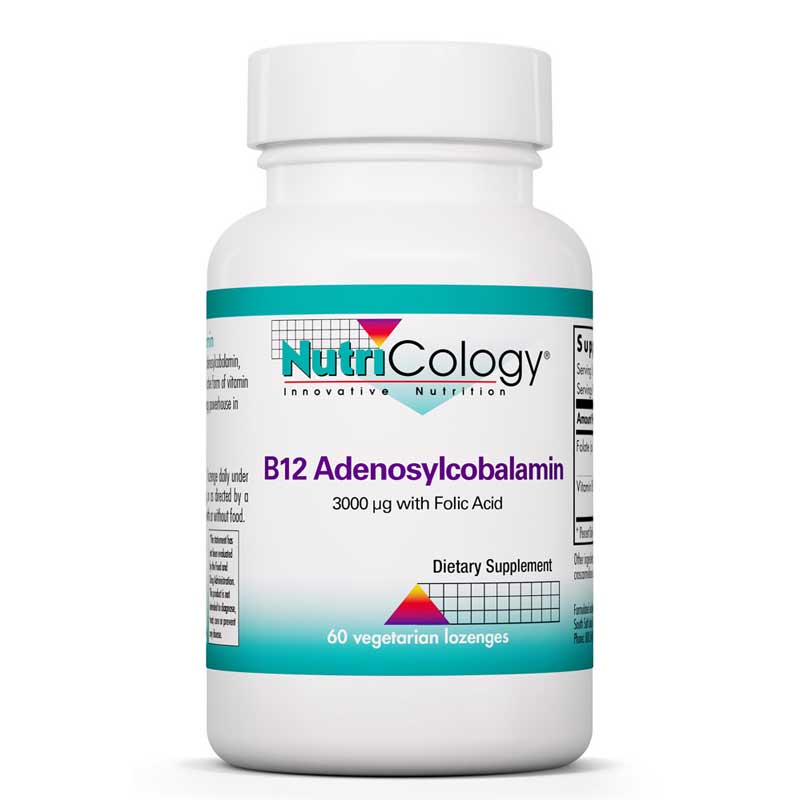 Nutricology B12 Adenosylcobalamin 60 Veg Lozenges