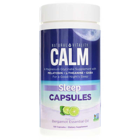 Natural Vitality Calm Sleep Capsules 120 Veg Capsules
