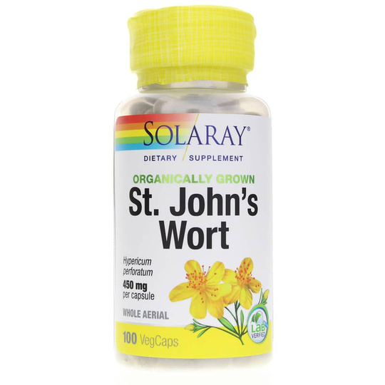 Solaray St. John's Wort 450 Mg 100 Veg Capsules