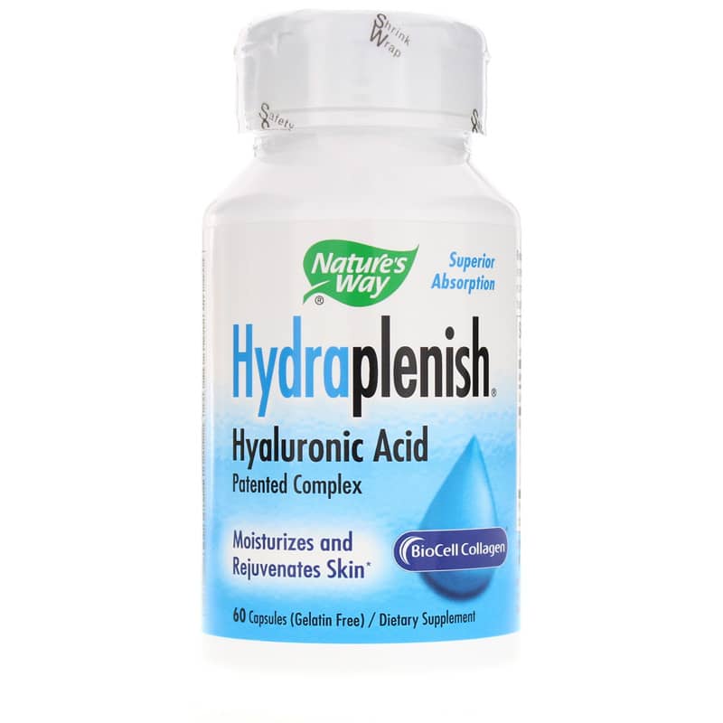 Natures Way Hydraplenish Hyaluronic Acid 60 Veg Capsules