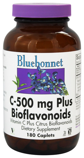 Bluebonnet Nutrition - C-500 Plus Bioflavonoids 500 mg. - 180 Caplets