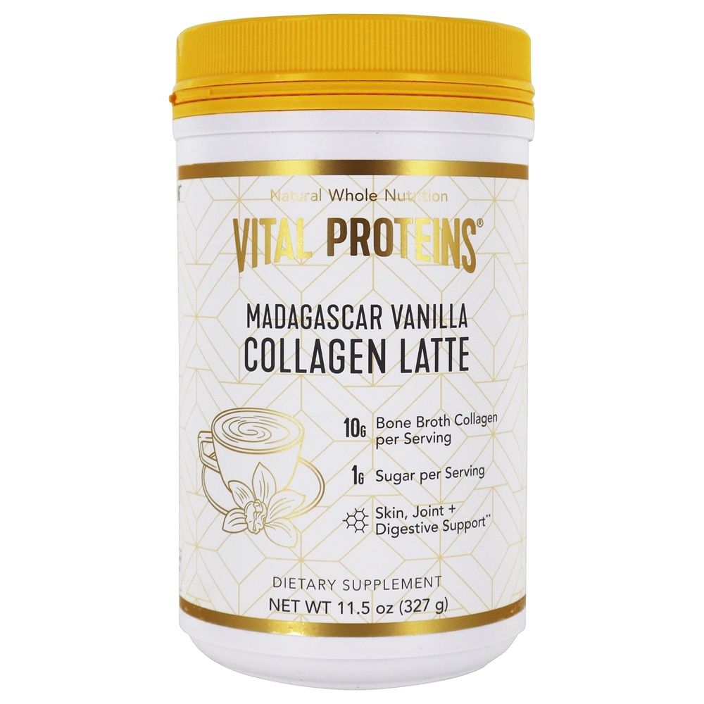 Vital Proteins - Collagen Latte Powder Madagascar Vanilla - 11.5 oz.