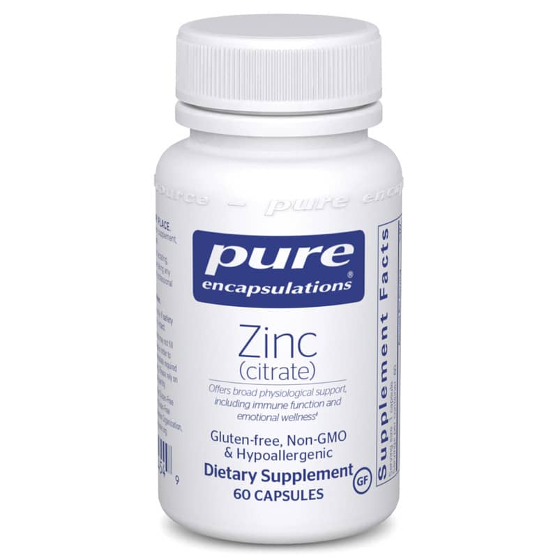 Pure Encapsulations Zinc (citrate) 60 Capsules