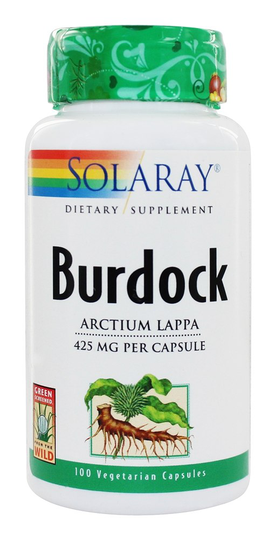 Solaray - Burdock Root 425 mg. - 100 Capsules