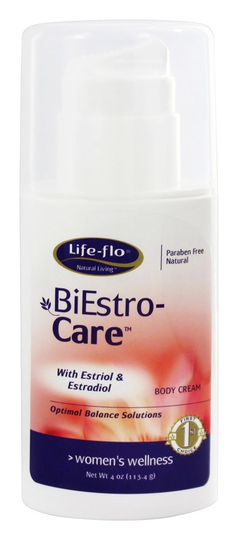 Life-Flo - BiEstro-Care Body Cream With Estriol & Estradiol - 4 oz.