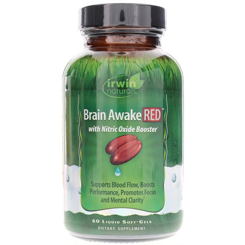Irwin Naturals Brain Awake RED 60 Liquid Softgels