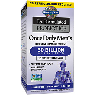 Dr. Formulated Once Daily Men's Probiotics - 50 Billion CFUs (30 Vegetarian Capsules)