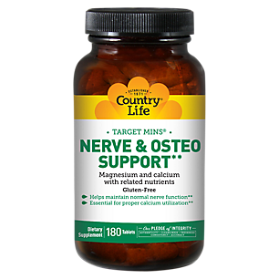 Nerve & Osteo Support with Magnesium & Calcium (180 Tablets)