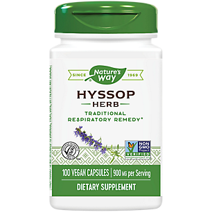 Hyssop Herb - Traditional Respiratory Relief - 900 MG Per Serving (100 Vegan Capsules)
