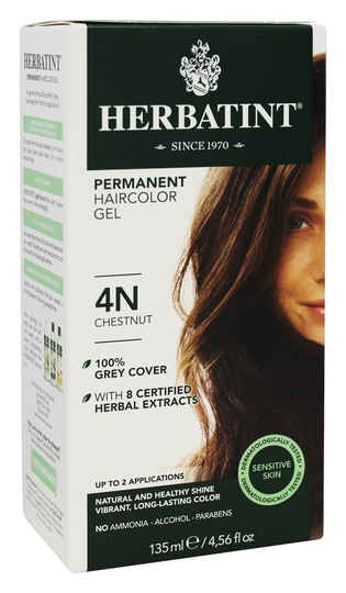 Herbatint - Herbal Haircolor Permanent Gel 4N Chestnut - 4.5 fl. oz.