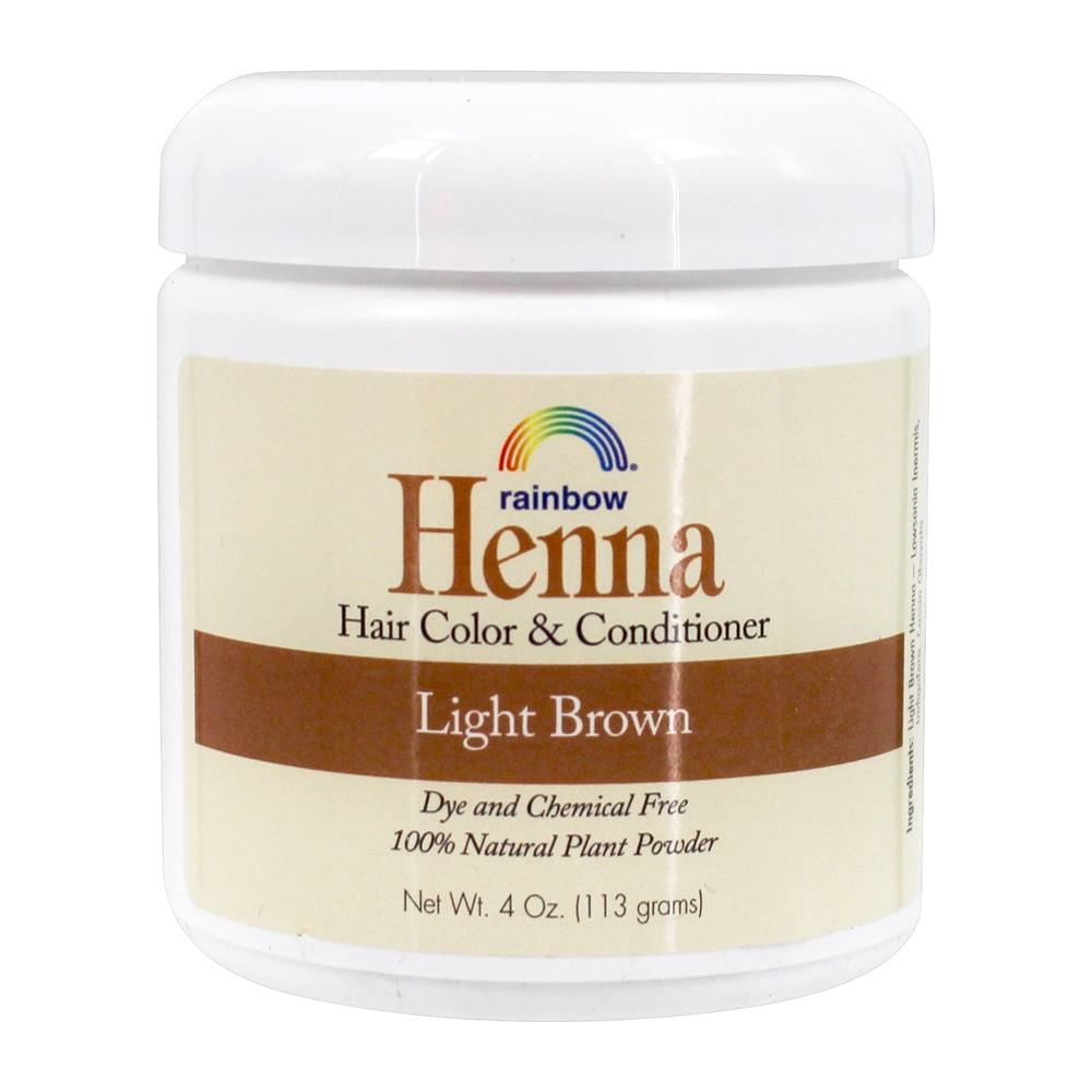 Rainbow Research - Henna Hair Color & Conditioner Light Brown - 4 oz.