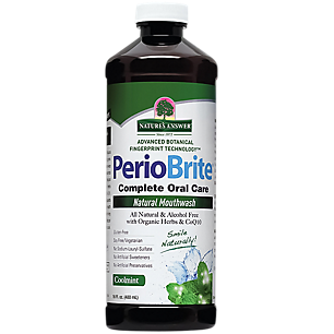 PerioBrite Natural Mouthwash - Alcohol Free - Cool Mint (16 Fluid Ounces)