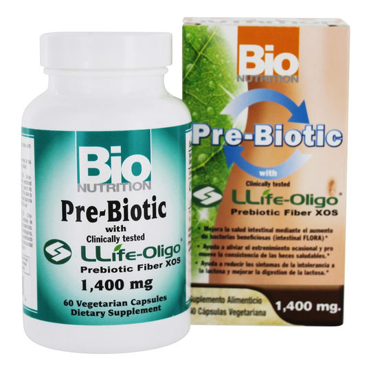 Bio Nutrition - Pre-Biotic with LLife-Oligo 1400 mg. - 60 Vegetarian Capsules