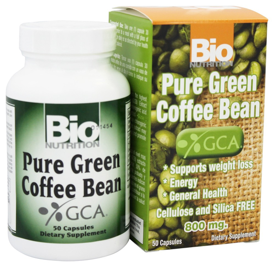Bio Nutrition - Pure Green Coffee Bean 800 mg. - 50 Capsules