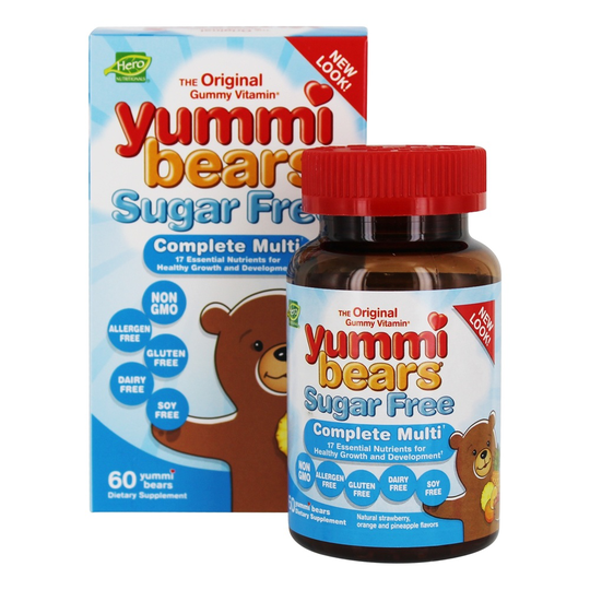 Hero Nutritionals Products - Yummi Bears Sugar Free Children's Complete Multi-Vitamin - 60 Gummies