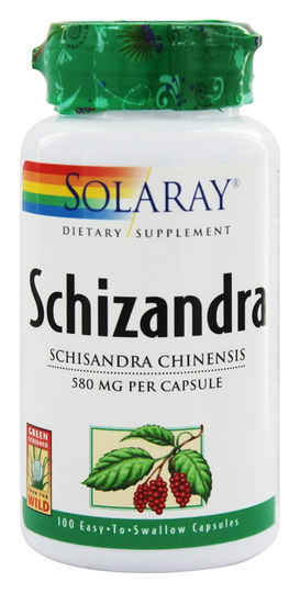 Solaray - Schizandra 580 mg. - 100 Capsules