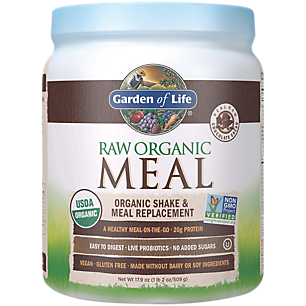 Raw Meal Organic Shake & Meal Replacement - Chocolate Cacao (17.9 oz. / 14 Servings)