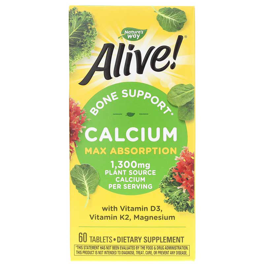 Natures Way Alive Calcium Bone Formula 60 Tablets
