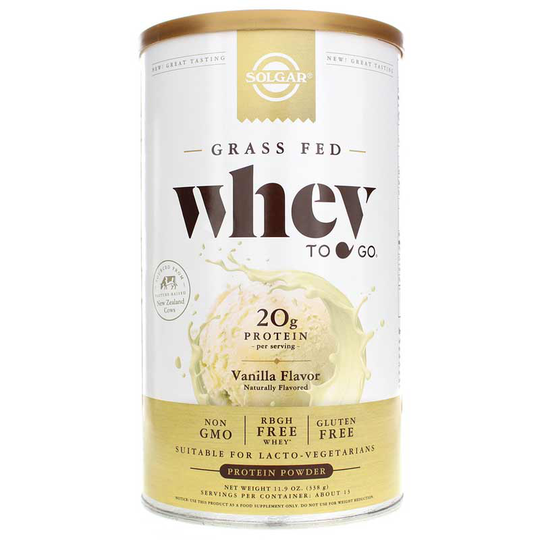 Solgar Whey To Go Whey Protein Vanilla 11.9 Oz 12 Oz